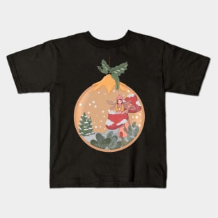 Fairy Mushroom House Christmas Kids T-Shirt